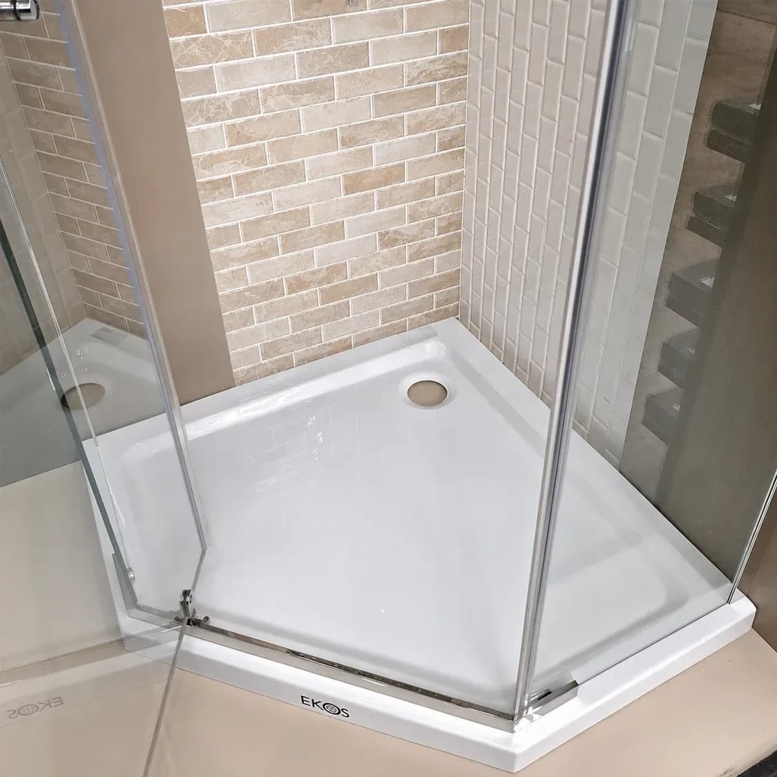 Ekos Shower Tray Pentagon - 900 x 50mm