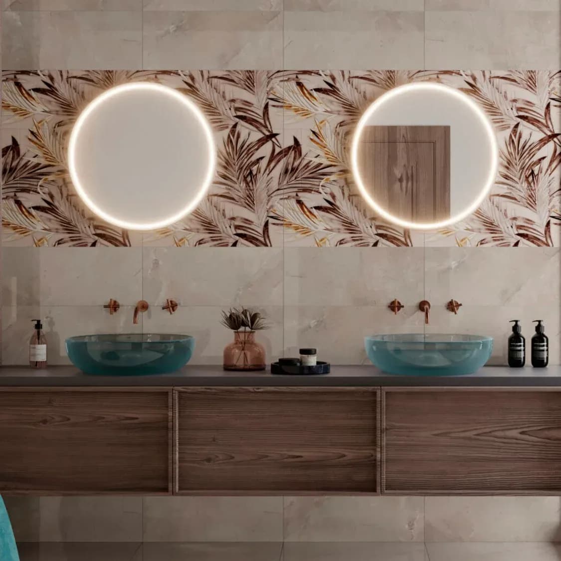 Azalia Ivory Mix B Décor Wall Tile - 245 x 745 mm