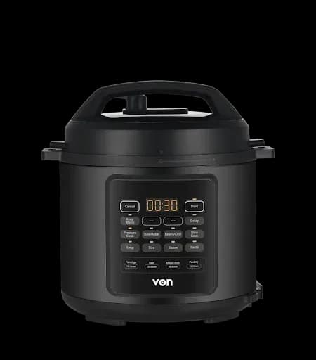 VON VPC613XMK Pressure Cooker 6L, 1000W - Stainless Steel Inner POT