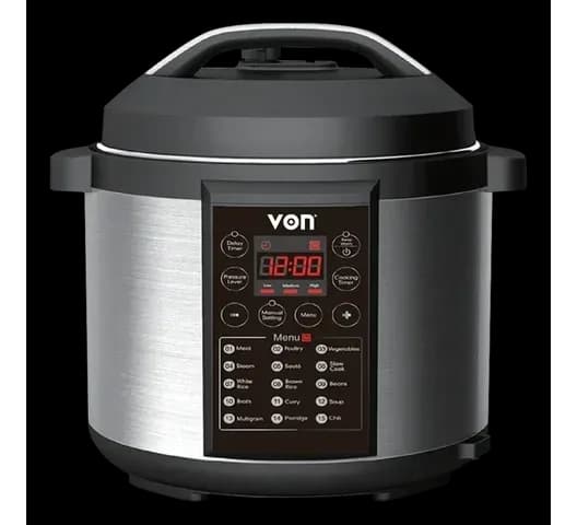 VON VSCP60MMX Pressure Cooker 6L - 1000W